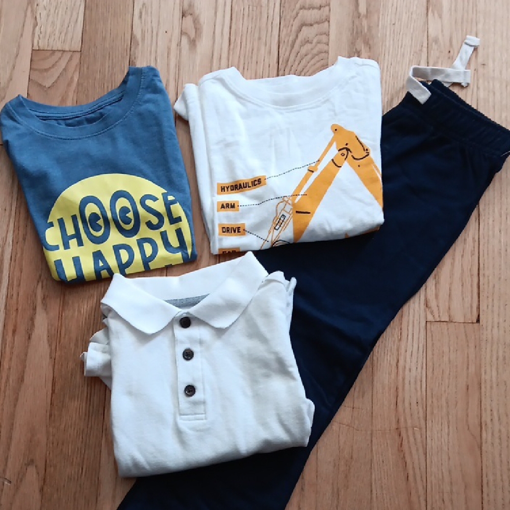 Blue 'Choose Happy' Kids Shirt NEW OLD NAVY  Lot 4T